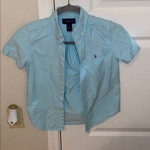 kids button up polo